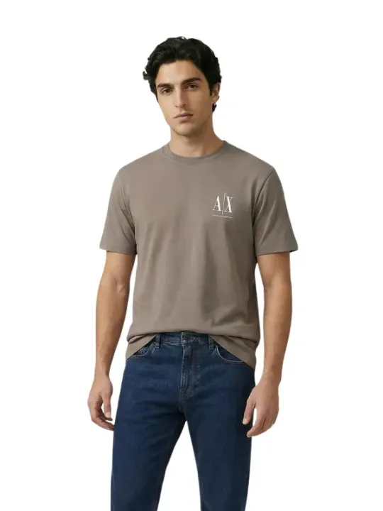 Armani Exchange Herren T-Shirt Braun | online kaufen
