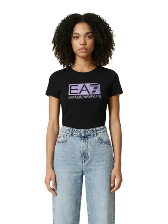 Ea7 Damen T-Shirt Schwarz | online kaufen