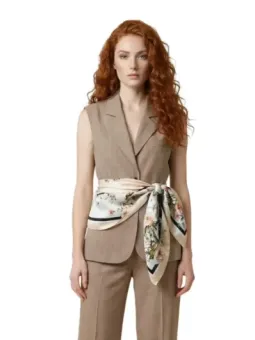 Beige Damen Weste von Liu Jo mieten – Flex-Fashion Verleih