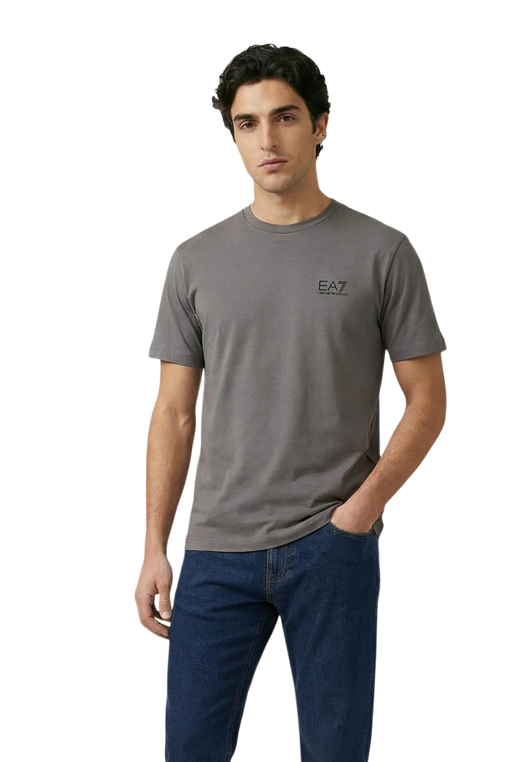 Ea7 Herren T-Shirt Grau 512808
