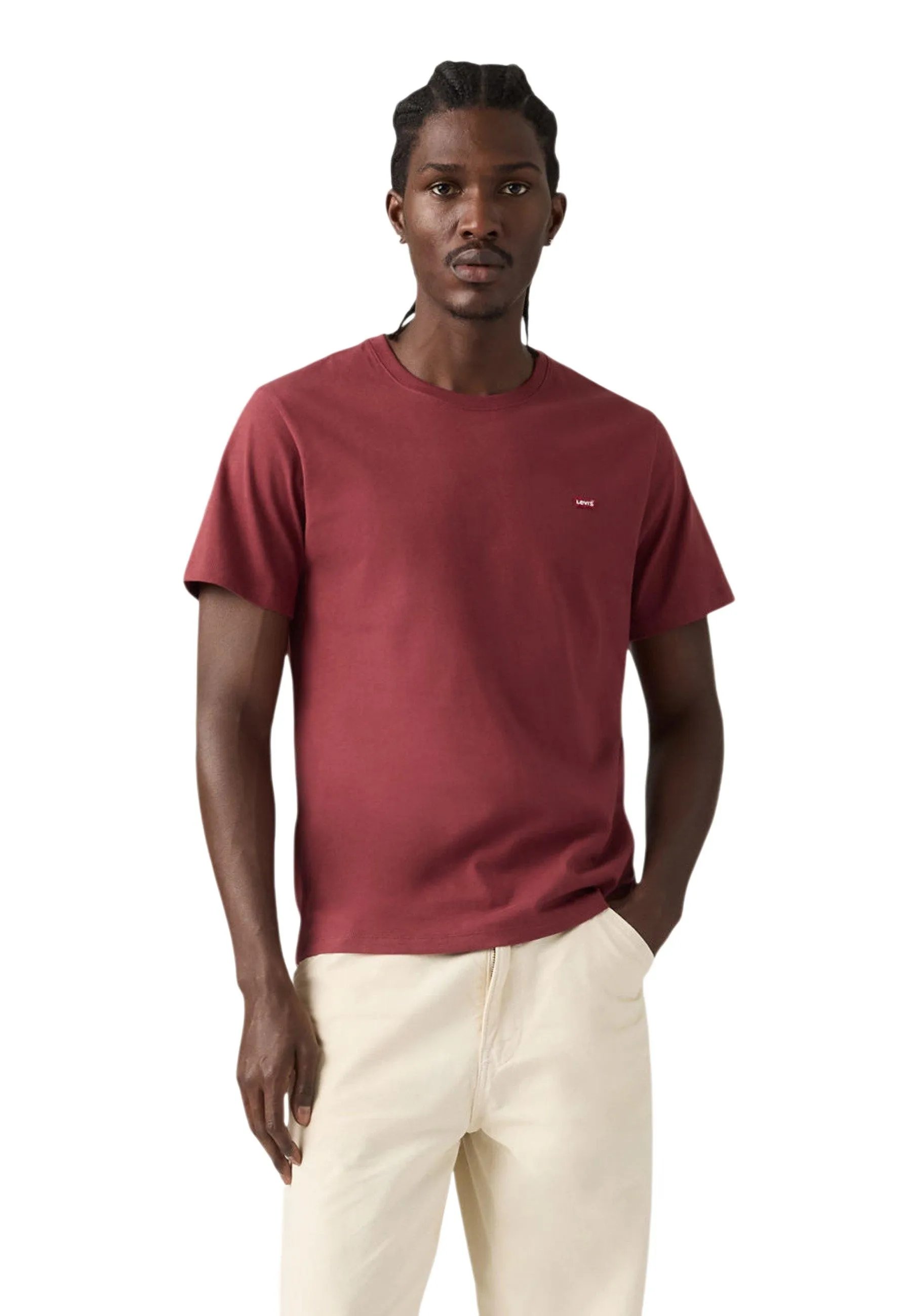 Herren T-Shirt Bordeaux 512800