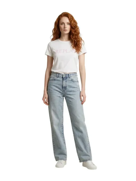 Replay Damen T-Shirt Weiß | online kaufen