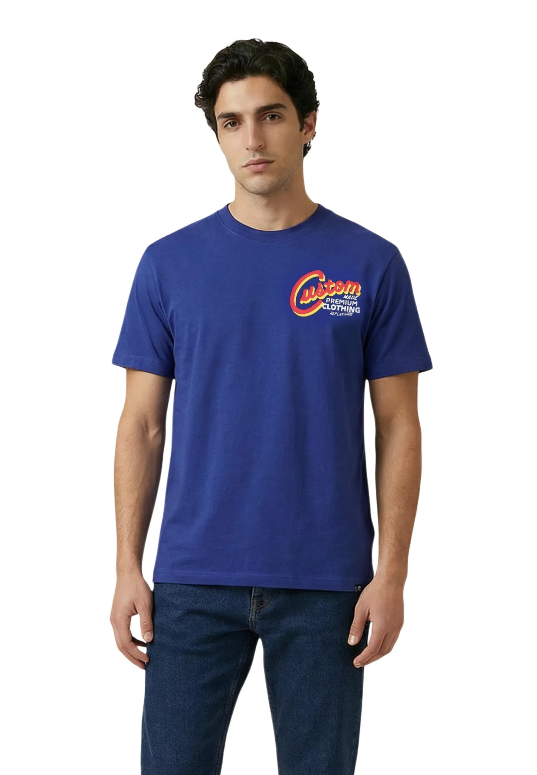 Replay Herren T-Shirt Blau 512783