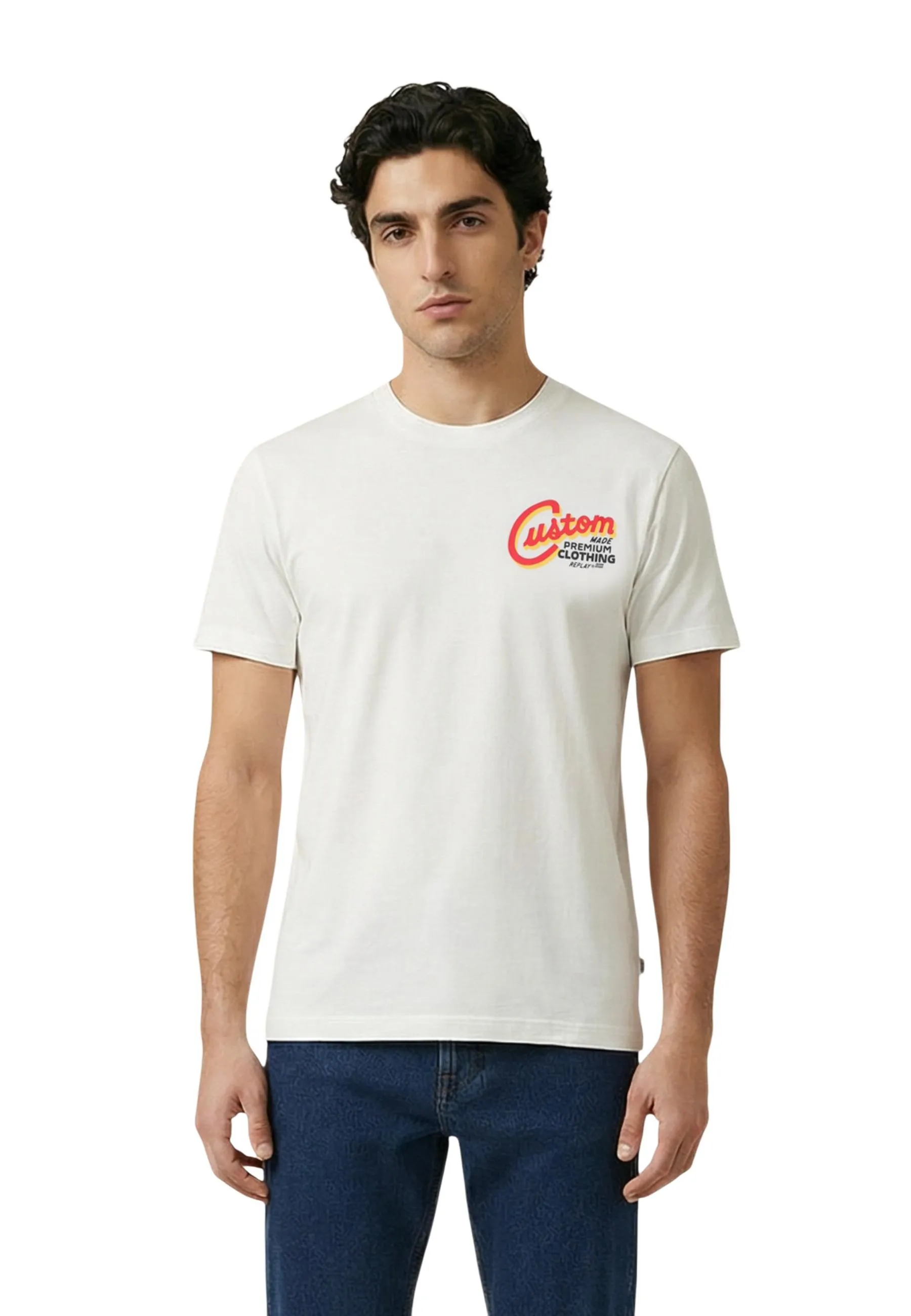Replay Herren T-Shirt Weiß 512782