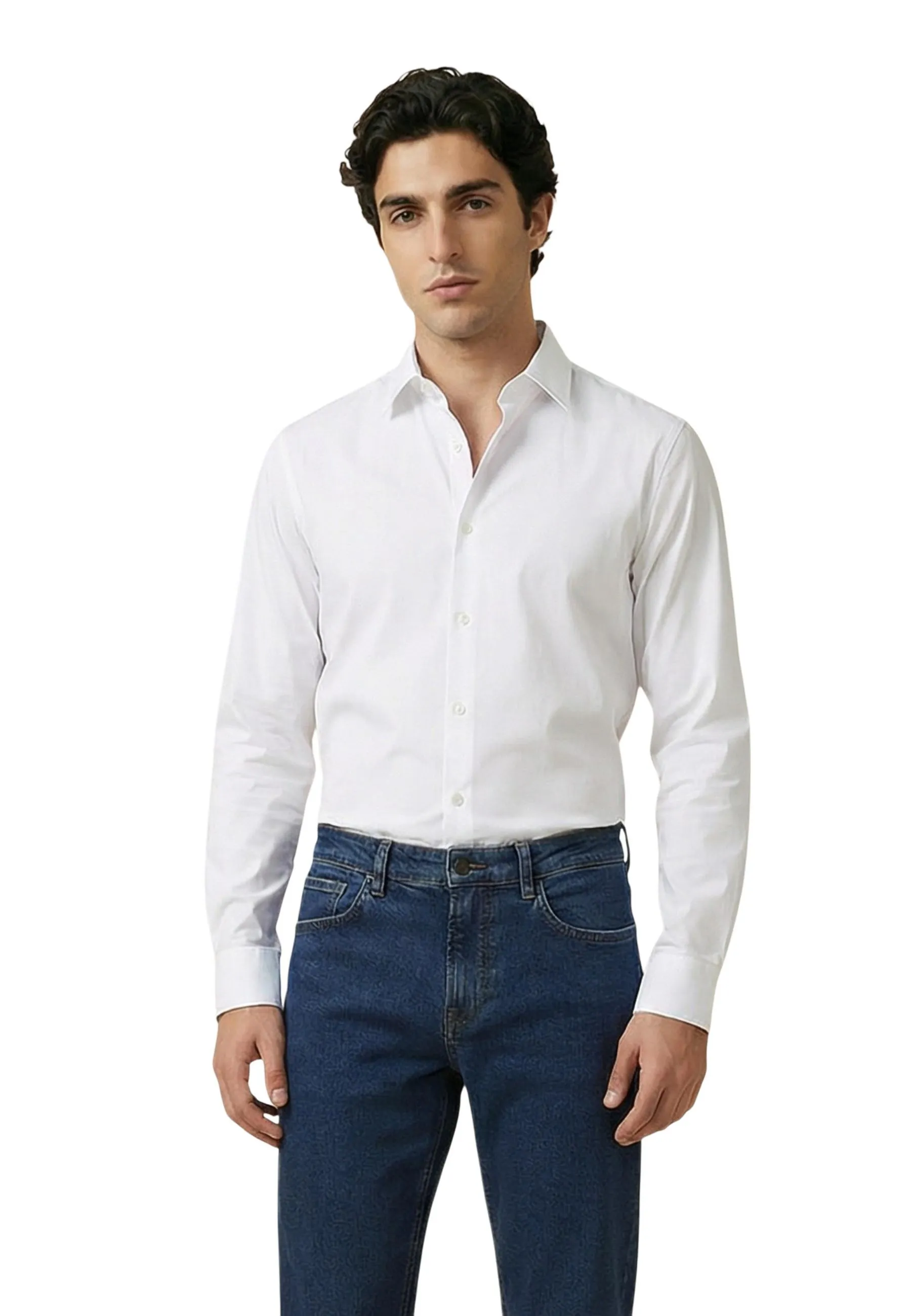 Herren Hemd Weiß 512760