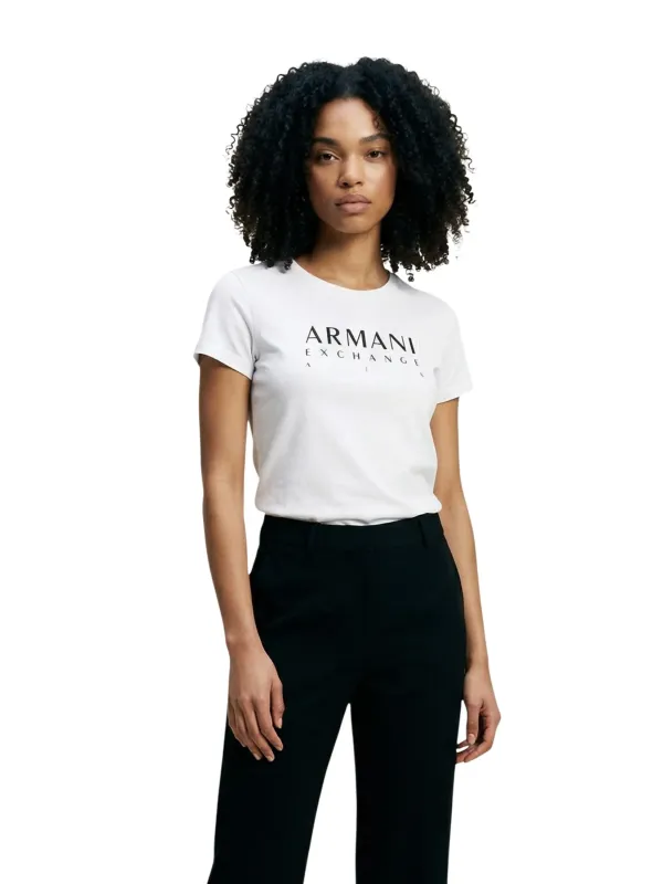 Armani Exchange Damen T-Shirt Weiß | online kaufen