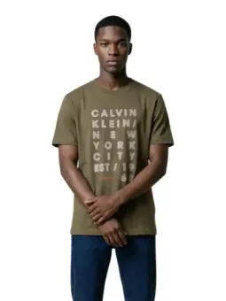 Calvin Klein Jeans Herren T-Shirt Grün | online kaufen