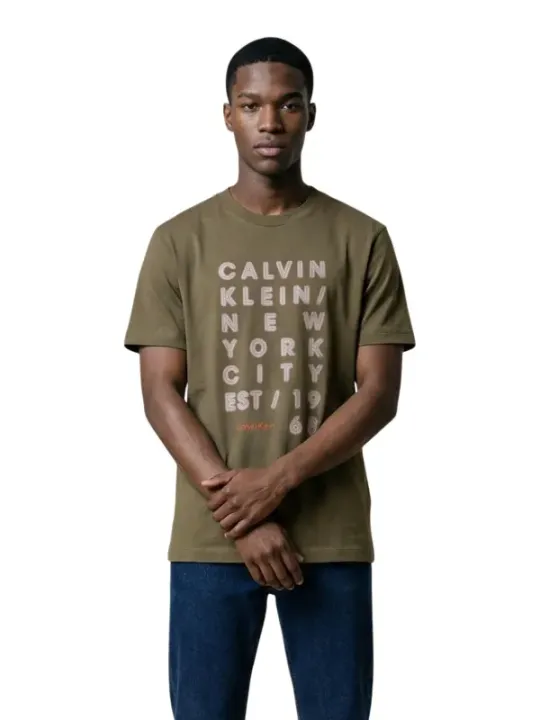 Calvin Klein Jeans Herren T-Shirt Grün | online kaufen
