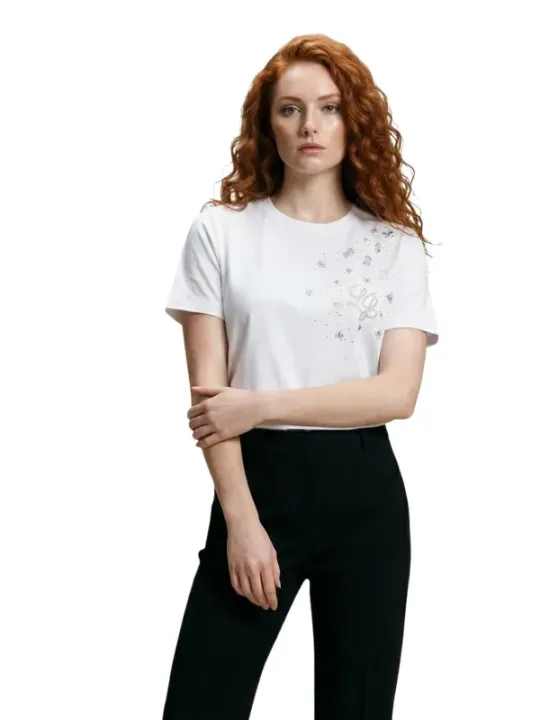 Liu Jo Damen T-Shirt Weiß | online kaufen