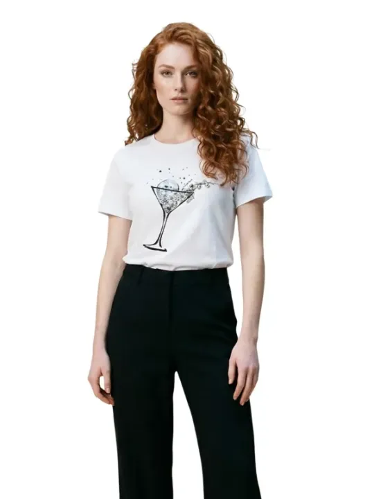 Liu Jo Damen T-Shirt Weiß | online kaufen