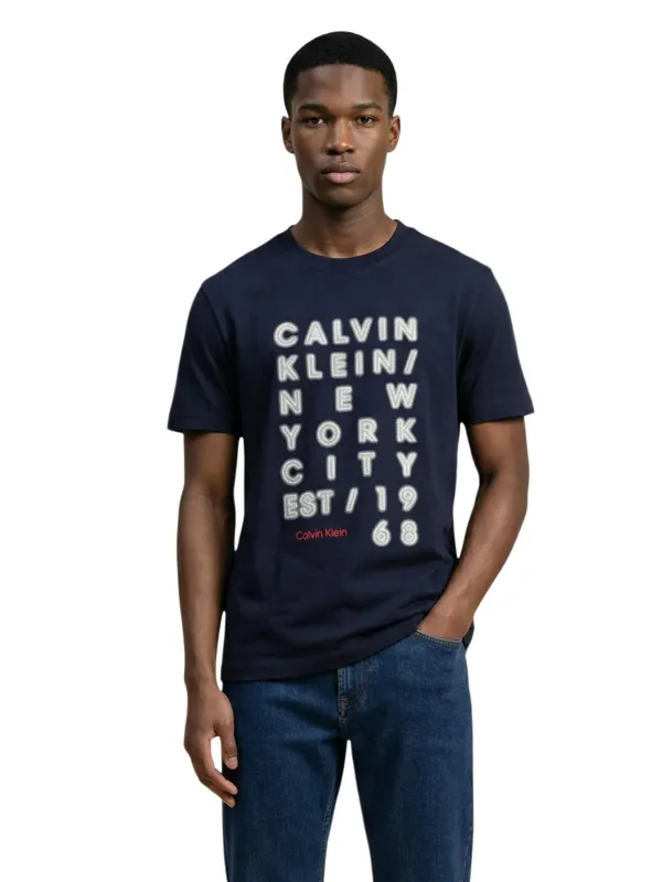 Calvin Klein Jeans Herren T-Shirt Blau | online kaufen