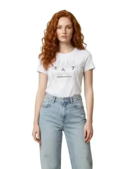 Ea7 Damen T-Shirt Weiß | online kaufen