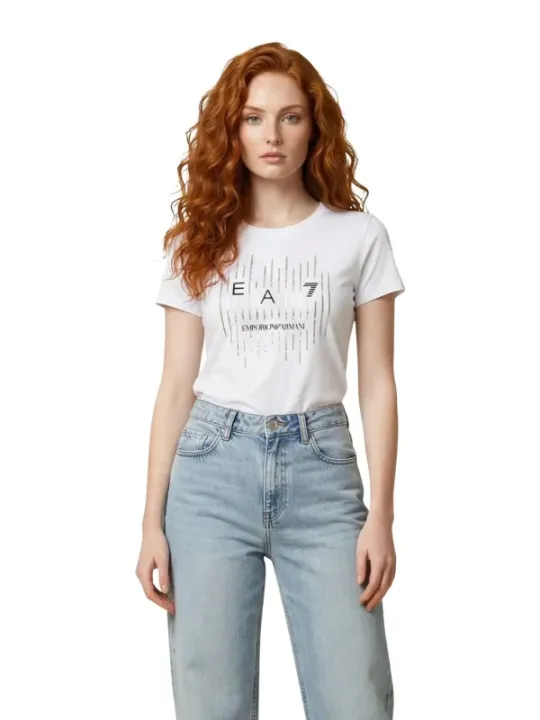 Ea7 Damen T-Shirt Weiß | online kaufen
