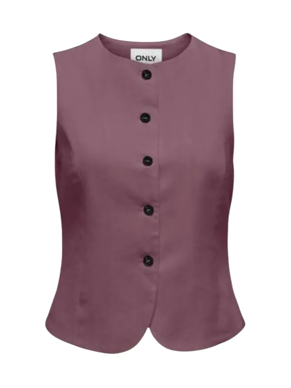 Only Damen Weste Bordeaux | online kaufen