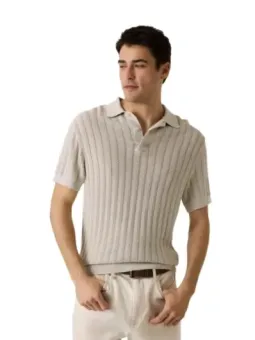 Beiges Guess Herren Polo mieten - Flex-Fashion Verleih-Shop