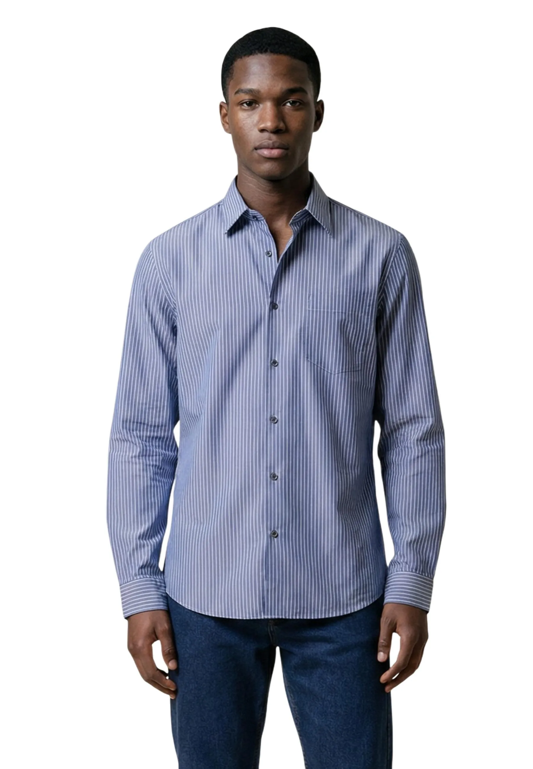 Herren Hemd Azurblau 512762