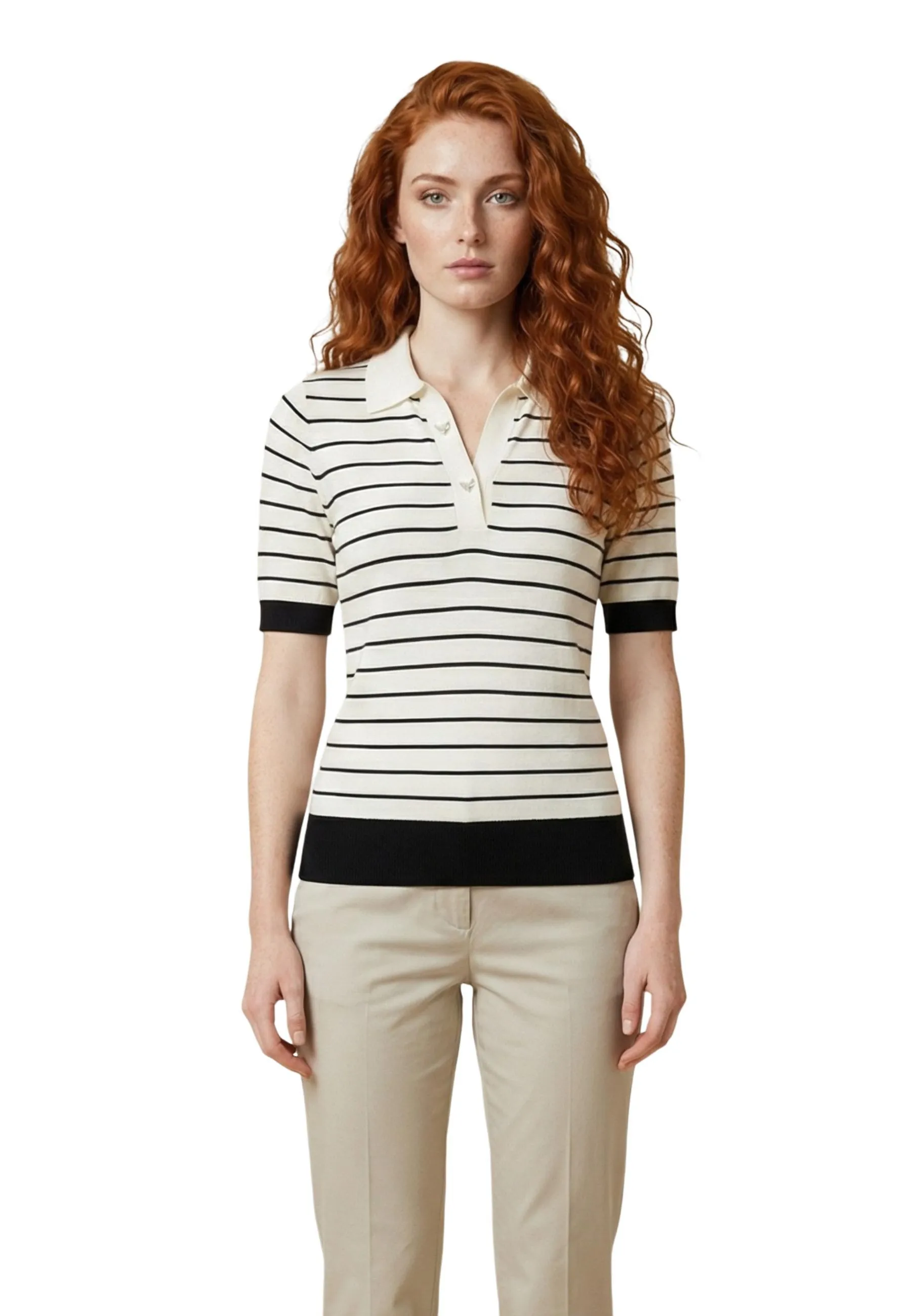 Liu Jo Damen Polo Weiß 512603