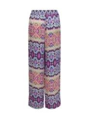 Gemusterte, weite Beinhosen von Only.