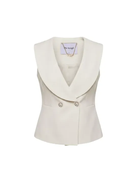 Artigli Damen Weste Beige | online kaufen