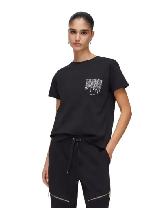 Liu Jo Damen T-Shirt Schwarz | online kaufen