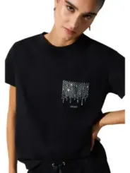Liu Jo Damen T-Shirt Schwarz | online kaufen