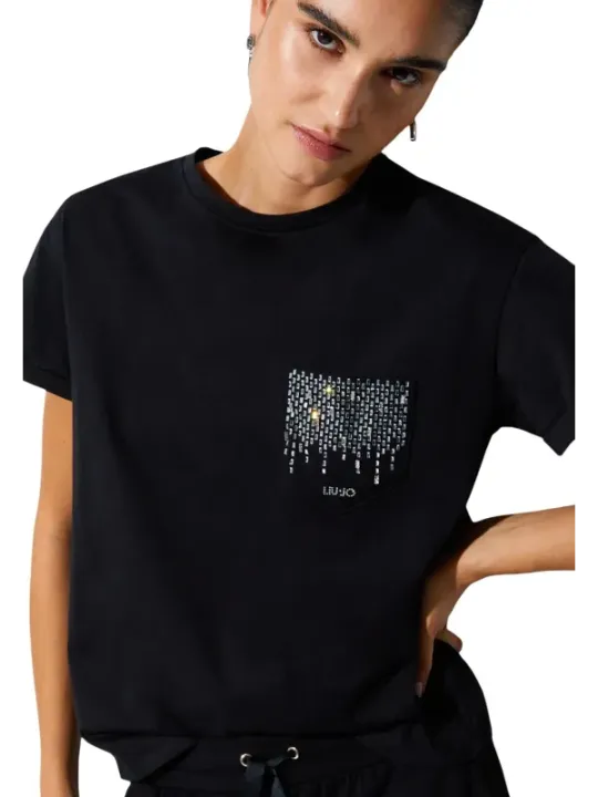 Liu Jo Damen T-Shirt Schwarz | online kaufen