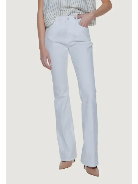 Weiße ausgestellte Hosen von Guess