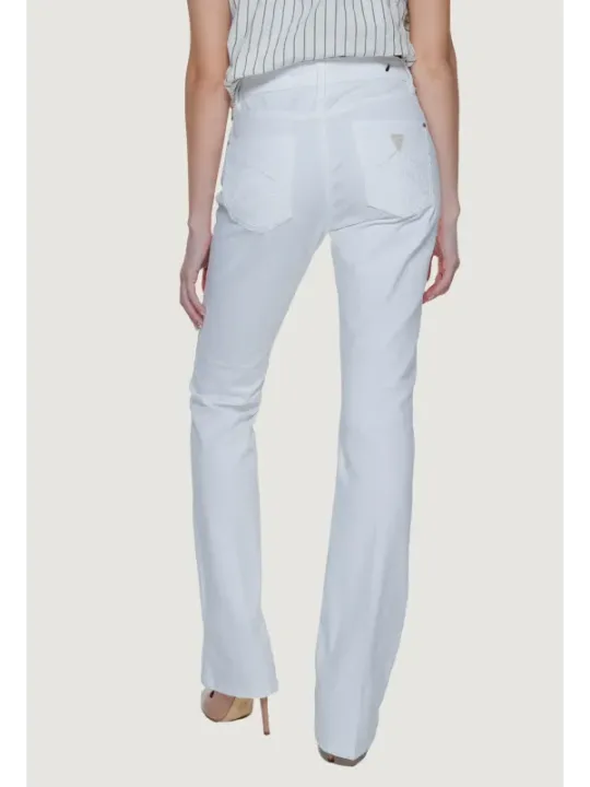 Weiße Straight Leg Damenjeans