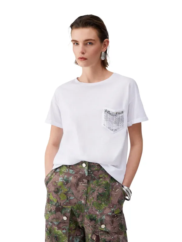 Liu Jo Damen T-Shirt Weiß | online kaufen