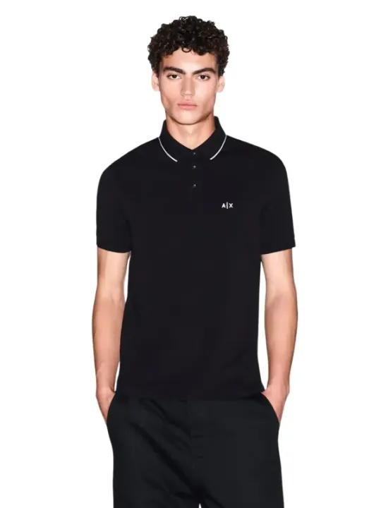 Armani Exchange Herren Polo Schwarz | online kaufen