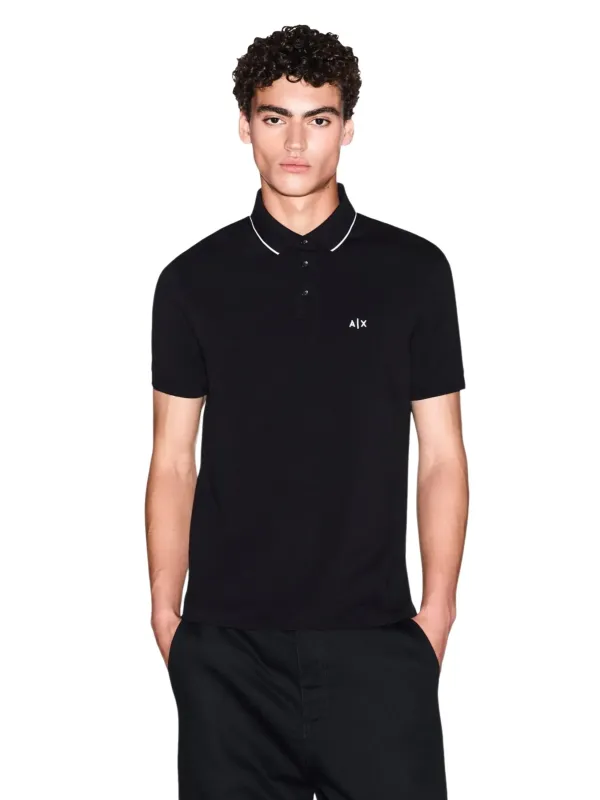 Armani Exchange Herren Polo Schwarz | online kaufen