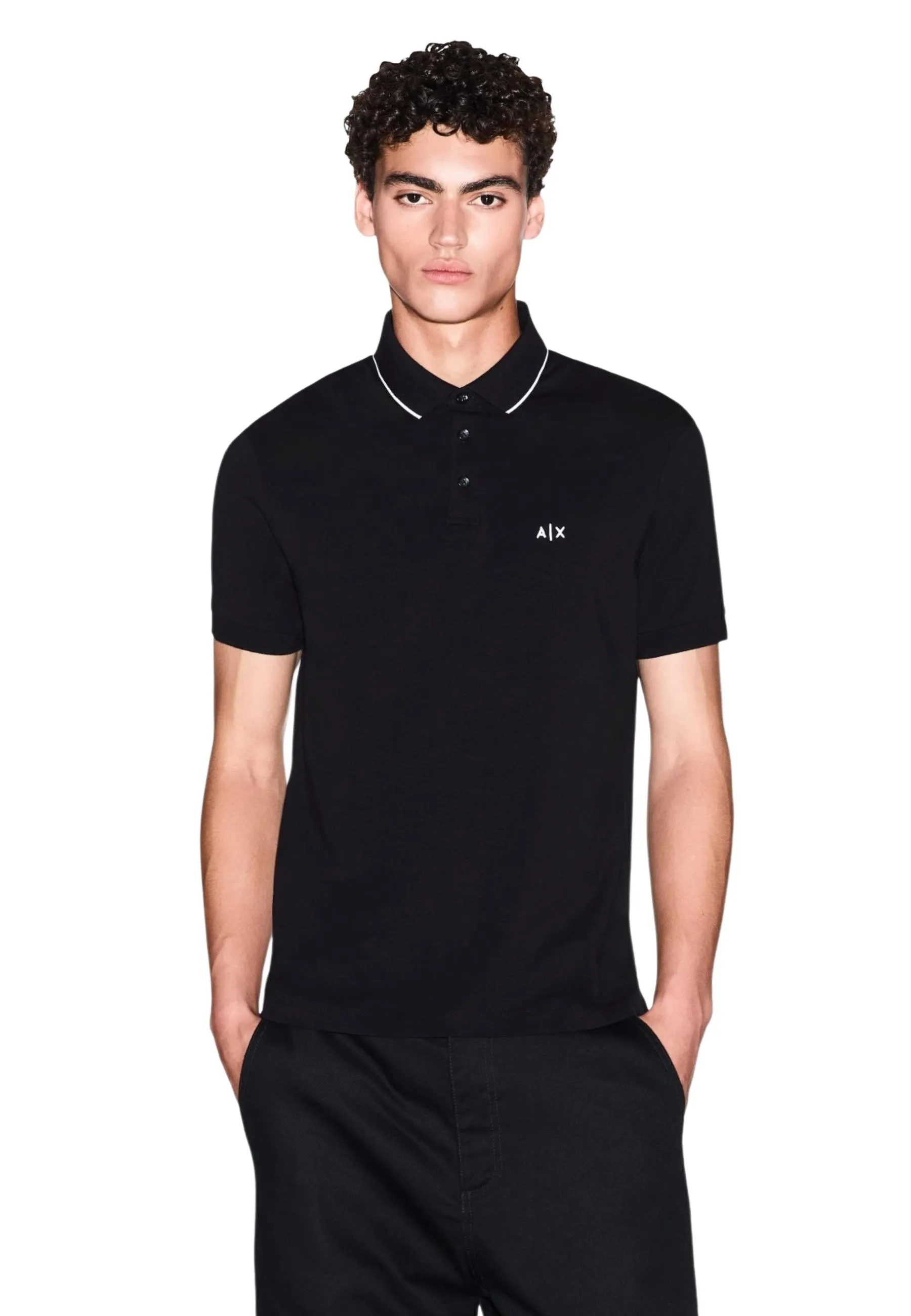 Herren Polo Schwarz 512121
