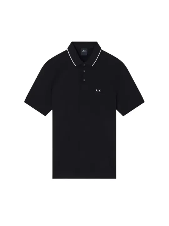 Armani Exchange Herren Polo Schwarz | online kaufen
