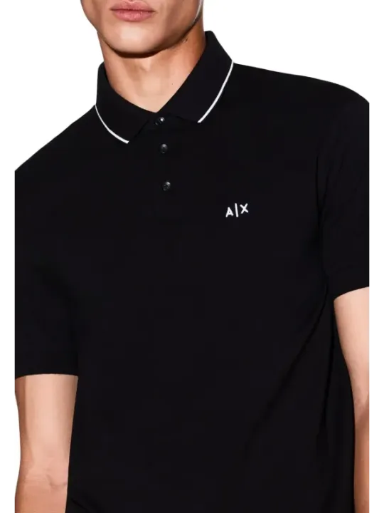 Armani Exchange Herren Polo Schwarz | online kaufen