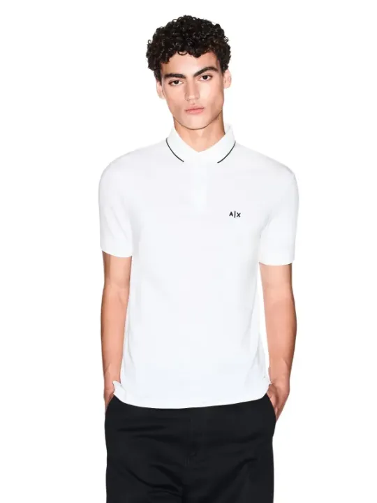 Armani Exchange Herren Polo Weiß | online kaufen