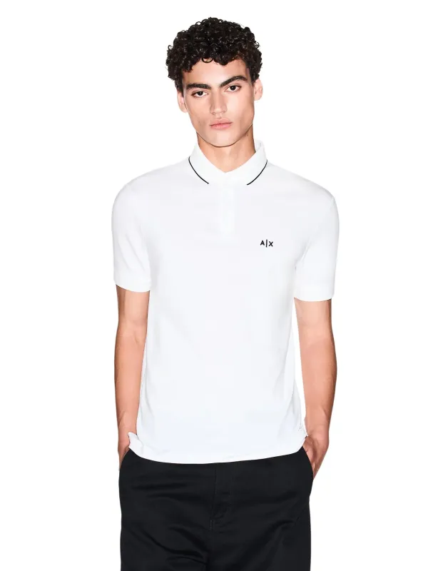 Armani Exchange Herren Polo Weiß | online kaufen