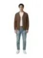 Gianni Lupo Herren Cardigan Braun | online kaufen
