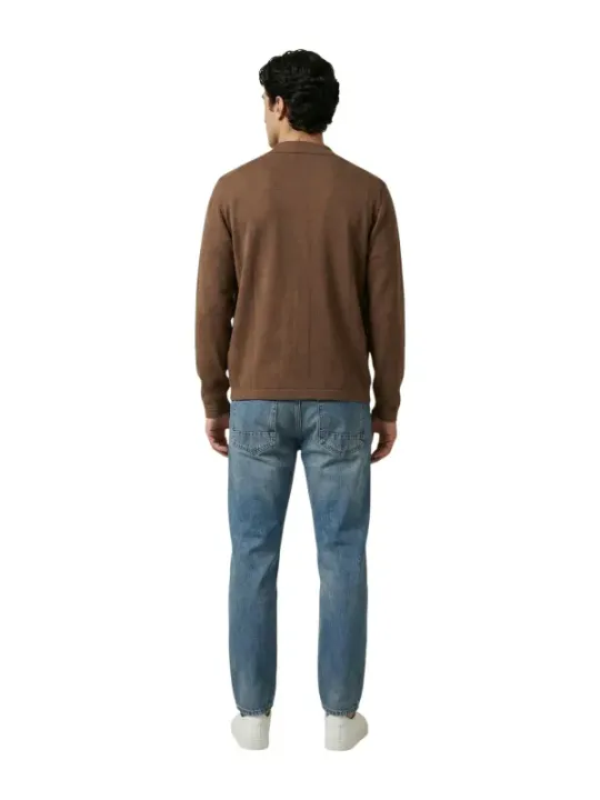 Gianni Lupo Herren Cardigan Braun | online kaufen