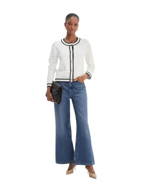 Morgan De Toi Damen Cardigan Weiß | online kaufen