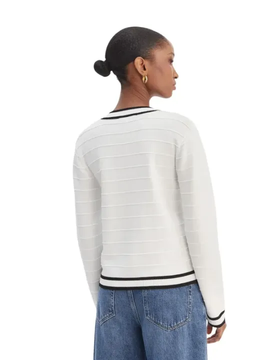 Morgan De Toi Damen Cardigan Weiß | online kaufen