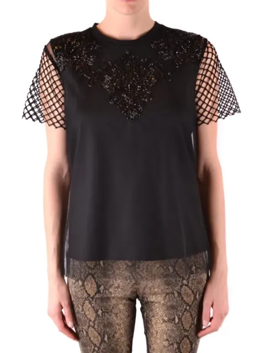 Twin-set Simona Barbieri Damen Bluse Schwarz | online kaufen