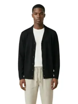 Gianni Lupo Herren Cardigan Schwarz | online kaufen