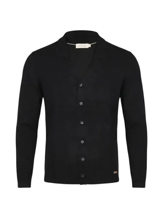 Gianni Lupo Herren Cardigan Schwarz | online kaufen