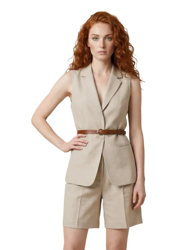 Artigli Damen Weste Beige | online kaufen