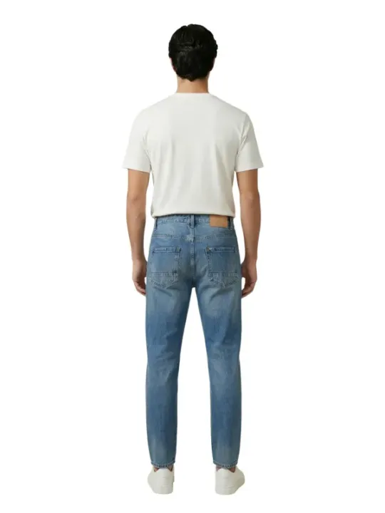 Gianni Lupo Herren Jeans Azurblau | online kaufen