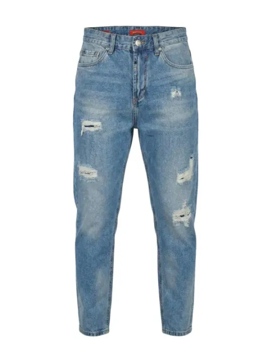 Gianni Lupo Herren Jeans Azurblau | online kaufen