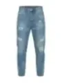 Gianni Lupo Herren Jeans Azurblau | online kaufen