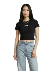 Calvin Klein Jeans Damen T-Shirt Schwarz | online kaufen