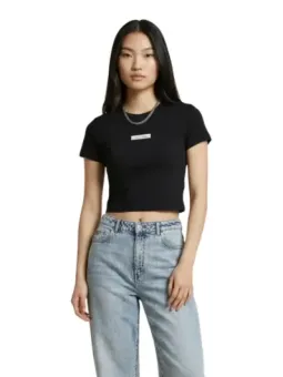 Calvin Klein Jeans Damen T-Shirt Schwarz | online kaufen