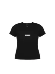 Calvin Klein Jeans Damen T-Shirt Schwarz | online kaufen